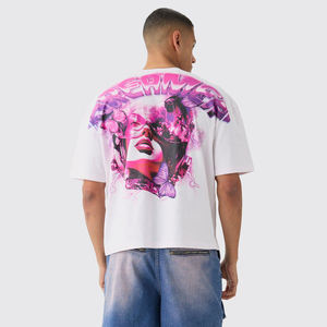 Fabricante de Camisetas de Algodón para Hombre al por Mayor, Impresión de Logotipo Personalizado, Etiqueta Privada, Cuello Redondo Liso, Proveedor de Prendas para Pedidos Grandes, Premium - Product Image 3