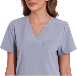 Conjuntos de Uniformes Médicos de Alta Calidad para Mujer, Manga Corta, Cuello en V, para Uso Hospitalario, Salón de Belleza, Spa, Enfermería - Product Image 4