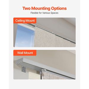 Tende Verticali Oscuranti su Binario, Estendibili da 45,8 a 86 Pollici di Larghezza, Tagliabili, 96 Pollici di Altezza, Tende a Pannello e Divisorio per Ambienti - Product Image 6