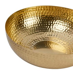 Bol en métal avec finition laiton, bol de service décoratif pour la décoration de la maison, centre de table de cuisine - Product Image 2
