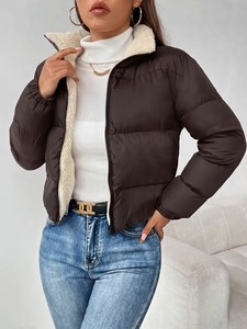 Chaquetas de Mujer en Todos los Colores, Precio al por Mayor, Servicio OEM, Nuevo Estilo, Chaquetas de Mujer Transpirables, Cortas, Abrigo de Invierno Sólido - Product Image 2