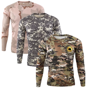 Men's Long Sleeve Camouflage Hunting Shirts Moisture-Wicking Polyester Full Sleeve Autumn Outdoor Wear - Product Image 1