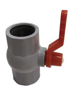 Vanne à boisseau sphérique en PVC Nirmit à poignée longue, commande manuelle, personnalisable OEM pour le contrôle de l'eau d'irrigation, joint EPDM, 100 ps - Product Image 1