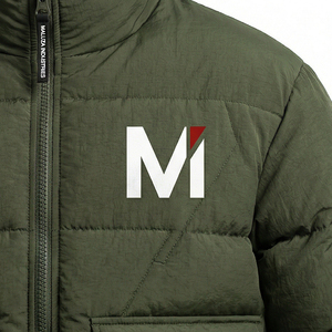 <b>Mens</b> Hooded Canvas Quilted Puffer <b>Jacket</b> Winter <b>Lightweight</b> Warm Insulated Outdoor Waterproof Front Logo Fashion OEM - Product Image 6