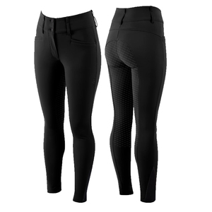 Women's Equestrian <b>Riding</b> Breeches Breathable Polyester Spandex Stretch Fabric Durable Comfortable Regular Fit Custom Colors - Product Image 2