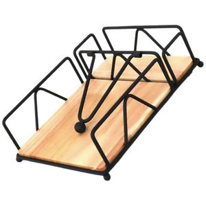 Servilletero de Metal de Diseño Antiguo Moderno, Elegante Soporte y Organizador de Cubiertos para Encimera de Cocina y Decoración de Hotel - Product Image 4