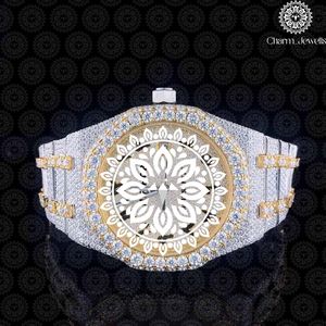 Charm Jewels Luxury Men's Stainless Steel Watch 42mm Rectangle Dial Analog Quartz Movement Sapphire Crystal Folding Clasp - Product Image 2