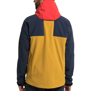 Chaqueta de Motocicleta Impermeable Unisex con Capucha y Bloques de Color, Estilo Deportivo, Exterior de Poliéster Recubierto de PU, Ropa de Invierno para Exteriores - Product Image 2
