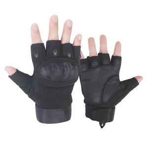 Gants tactiques mi-doigts personnalisés en gros, unisexes, résistants aux intempéries, imperméables, camouflage, polyester/coton, séchage rapide - Product Image 2