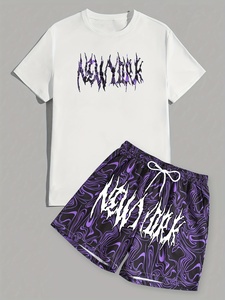 Ensemble de shorts décontractés pour hommes de haute qualité, nouvelle collection été, t-shirt à manches courtes et shorts, ensemble de survêtement uni, vêtements de marque pour hommes, ensemble 2 pièces - Product Image 1