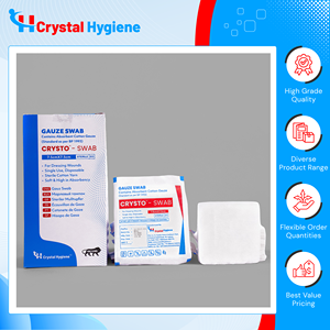 Fabriqué en Inde, qualité supérieure, 100% coton pur, tampons chirurgicaux Crysto T-17, tampons de gaze chirurgicale standard pour utilisation en chirurgie générale - Product Image 2