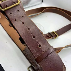 Cinturón Clásico Casual de Cuero Vacuno Estilo Sam Browne con Hebilla de Acero Resistente, Ecológico y Personalizable para Ropa Tradicional - Product Image 2