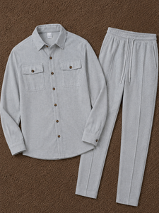 Conjunto de Dos Piezas Personalizado al por Mayor para Hombre, Camiseta y Pantalones Deportivos de Lujo Estilo Urbano, Moda Minimalista Y2K - Product Image 3