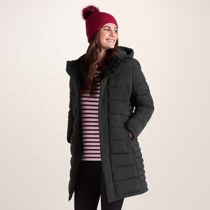Abrigo Largo Acolchado para Mujer, Chaqueta con Capucha para Invierno, Ropa de Abrigo para Clima Frío - Product Image 2