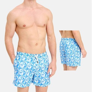 Shorts de sport pour hommes, shorts décontractés pour hommes, shorts basiques unis pour hommes avec logo brodé effet usé - Product Image 6