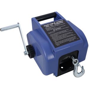 12V Electric Reversible Winch for <b>Boats</b> up to 6000 Lbs Galvanized Wire Rope with Extra Pulley <b>Hook</b> Power Trailer Winch - Product Image 3