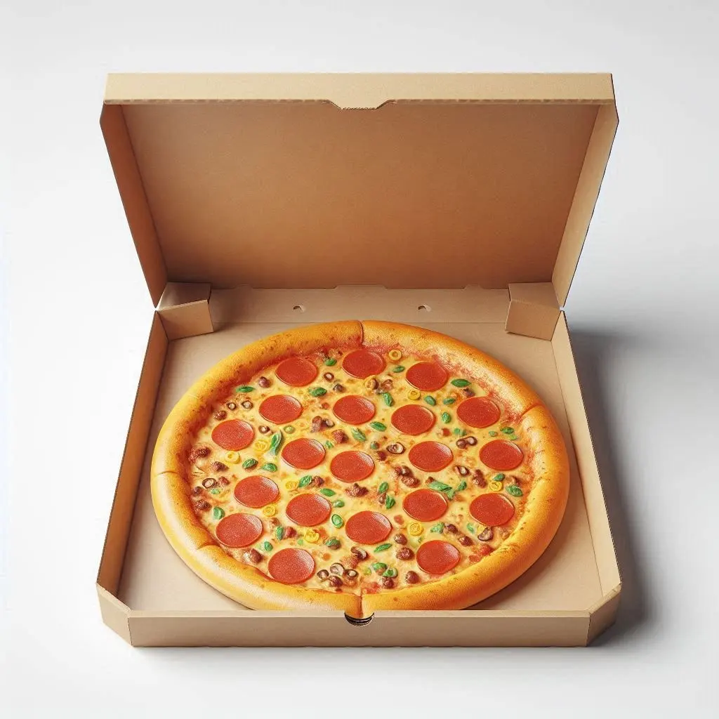 Caixas de pizza impressas com logotipo personalizado para desfile de tortas gourmet impressionam os clientes do forno à porta