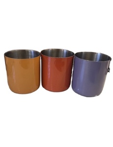 Handmade Stainless Steel Metal Votive Holder Colored Glass Candle <b>Jar</b> for Home <b>Decoration</b> Modern Ins Style - Product Image 1