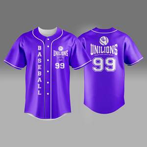 Camisetas de Béisbol Personalizadas para Hombre al por Mayor, Uniformes de Equipo de Alta Calidad con Botones, Impresión por Sublimación, Ropa Deportiva de Fábrica - Product Image 5