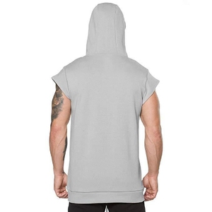 Sudadera sin mangas Elite para hombre, para gimnasio, entrenamiento, tela suave, transpirable, ajuste atlético, ropa deportiva - Product Image 3