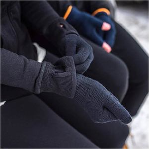 Custom <b>Winter</b> Warm Knitted Magic <b>Gloves</b> Wholesale Plain Black Stretch Thermal <b>Gloves</b> For <b>Men</b> And Women Unisex Soft Acrylic - Product Image 5