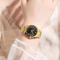 Jam Tangan Wanita Quartz Curren 9095 Stainless Steel, Bercahaya, Tahan Air, Kalender, Fashion, Elegan, OEM ODM Custom