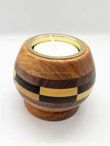 Support artistique en céramique pour T-Light avec motif floral peint à la main pour anniversaires, anniversaires, mariages et décoration de festival - Product Image 5