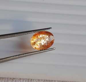 Increíbles Gemas de Confeti de Piedra Solar Natural de Calidad AAA+ Certificadas por IGI, Corte Ovalado, Rojo Anaranjado, 6X8-12X16, Gemas Sueltas para Joyería - Product Image 2