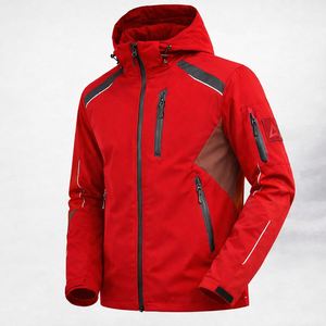 Chaqueta Softshell con Capucha para Hombre HAPPY HORSE, de Alta Calidad, Transpirable e Impermeable, con Logotipo Frontal, para Deportes al Aire Libre y Estilo Casual - Product Image 3