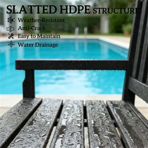 Panca da Giardino Doppia Grigia, Sedia da Patio per Parco o Giardino - Product Image 4