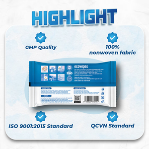 Lingettes antibactériennes de qualité supérieure, élimine 99.9% germes, sans danger pour la peau, parfaites pour la maison, les voyages et les besoins d'hygiène en déplacement - Product Image 3