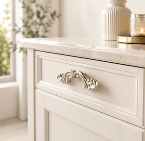 AK Brass Attractive Metal Cabinet Handle <b>Silver</b> Finish Premium Quality Shelf <b>Door</b> Furniture Decorative Hardware Luxury - Product Image 1