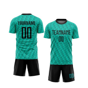 Tenue de football personnalisée pour homme, uniforme de sport respirant, maillot et short d'extérieur, impression couleur, nom de l'équipe avec logo personnalisé - Product Image 1