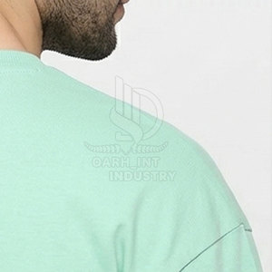 Camiseta Oversize Informal de Uso Diario, 100% Algodón, Ligera, Cómoda, Duradera, con Diseño Frontal Liso - Product Image 4