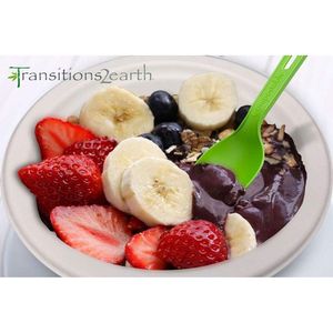 Cucchiai Monouso Grandi e Robusti in Base di Mais, 200 Pezzi, 7,6 Pollici, Non-OGM ed Ecologici, Compostabili, in Confezione, Greenware - Product Image 3