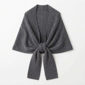 Châle de luxe tricoté chaud d'hiver, doux effet cachemire, écharpe-couverture oversize, poncho à franges et pompons pour femme, vente en gros - Product Image 1
