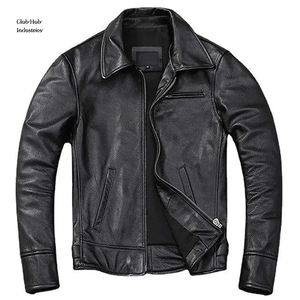 Nouvelle veste en cuir tendance pour homme, coupe-vent, style streetwear, veste en cuir de luxe pour homme, design coupe-vent tendance - Product Image 1