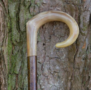 ไม้เท้าช่วยเดินเขาควายแบบปรับแต่งขนาดได้ไม้เขาควายธรรมชาติด้ามจับไม้วัวสีธรรมชาติ - Product Image 2