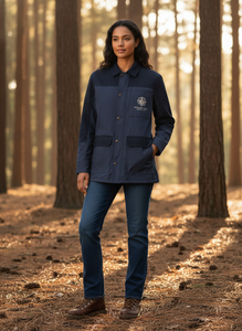เสื้อแจ็คเก็ตยูทิลิตี้ของบริษัท นอร์เทิร์น เทรล ซัพพลาย โค สีน้ำเงินเข้ม ติดกระดุมด้านหน้า ปักโลโก้ ทรงปกติ เหมาะสำหรับใส่ในฤดูใบไม้ร่วง - Product Image 6