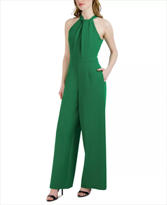 Combinaison boutonnée pour femme, manches courtes, tenue tendance, vêtement moderne une pièce, coupe confortable pour les occasions décontractées et les week-ends - Product Image 1