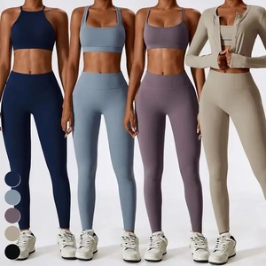 Women's Plus Size Lace Activewear Sports Bra and Legging Sets 2-Piece Yoga Gym Workout Set for Adults - Product Image 4
