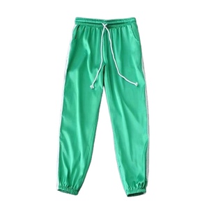 PRO ENTERPRISES Pantalones de chándal ajustados para mujer 100% algodón Cierre de cordón Ropa de calle de invierno - Product Image 1