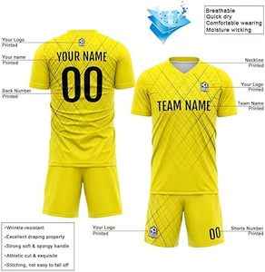 Dernier design, uniforme de football 100% polyester, nouveau style, uniforme professionnel pour adultes, qualité supérieure, couleur personnalisée, séchage rapide - Product Image 3