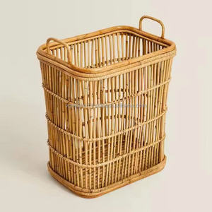 Panier en rotin naturel avec poignée pour rangement intérieur Panier de rangement en rotin du Vietnam - Product Image 5