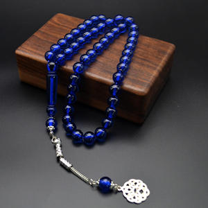 Rosario Musulmán Clásico de Resina Plateada para Decoración del Hogar, Tasbih con 51 Cuentas en Forma de Bola, Patrón Geométrico Hecho a Mano, Regalo de Boda - Product Image 4
