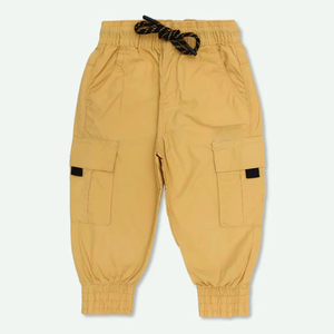 Pantalons cargo pour enfants, coupe décontractée, style utilitaire, design jogger, coton, motif 3D, pantalons cargo pour enfants, service OEM de haute qualité - Product Image 1