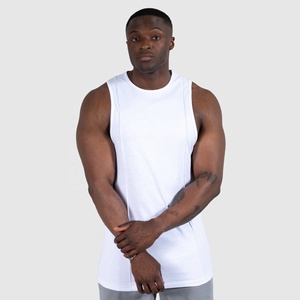 Camiseta sin Mangas Deportiva para Hombre, 100% Algodón, Transpirable, con Logotipo Frontal, Cuello Redondo, para Gimnasio y Atletismo - Product Image 1
