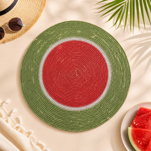100% Natural Seagrass <b>Table</b> <b>Mat</b> | <b>Round</b> Eco Friendly Placemat | Handmade Woven Dining Decor | Export Quality Indian Supplier - Product Image 2