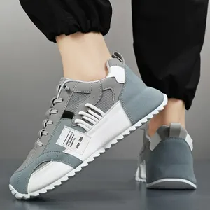 Zapatillas de deporte para hombre, zapatos informales con plataforma, zapatos para correr con cordones de malla, zapatos vulcanizados de diseñador de talla grande, zapatos cómodos de tendencia para hombre - Product Image 4