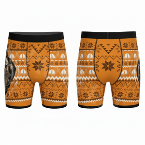 Customized Printed Pattern Athletic Sports Underwear Breathable Stretchy Fitness Gym Running OEM ODM Custom Brief <b>Boxer</b> Shorts - Product Image 5